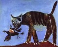 Oiseau blessé et chat 1939 cubiste Pablo Picasso